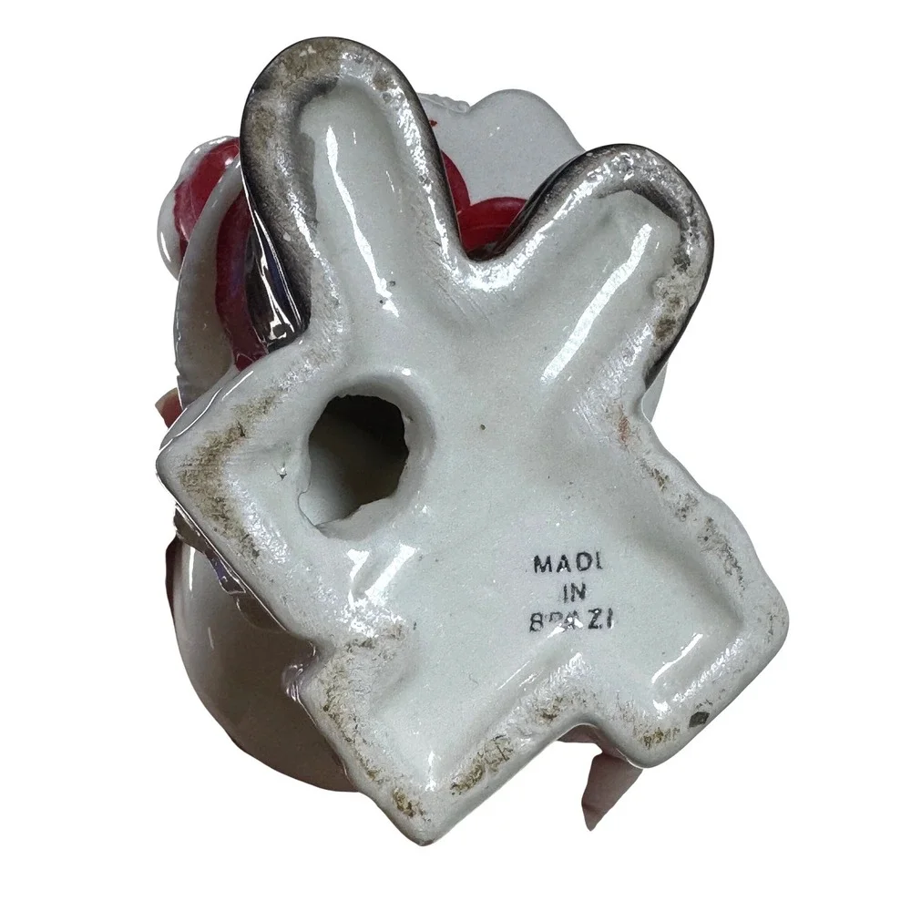 Vintage Ceramic Santa‎ Claus Candle Holder Figurine 
